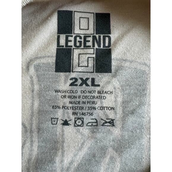 OG Legend tshirt Men’s XXL beige Crew Neck Short Sleeve fearless Graphic - Picture 6 of 7